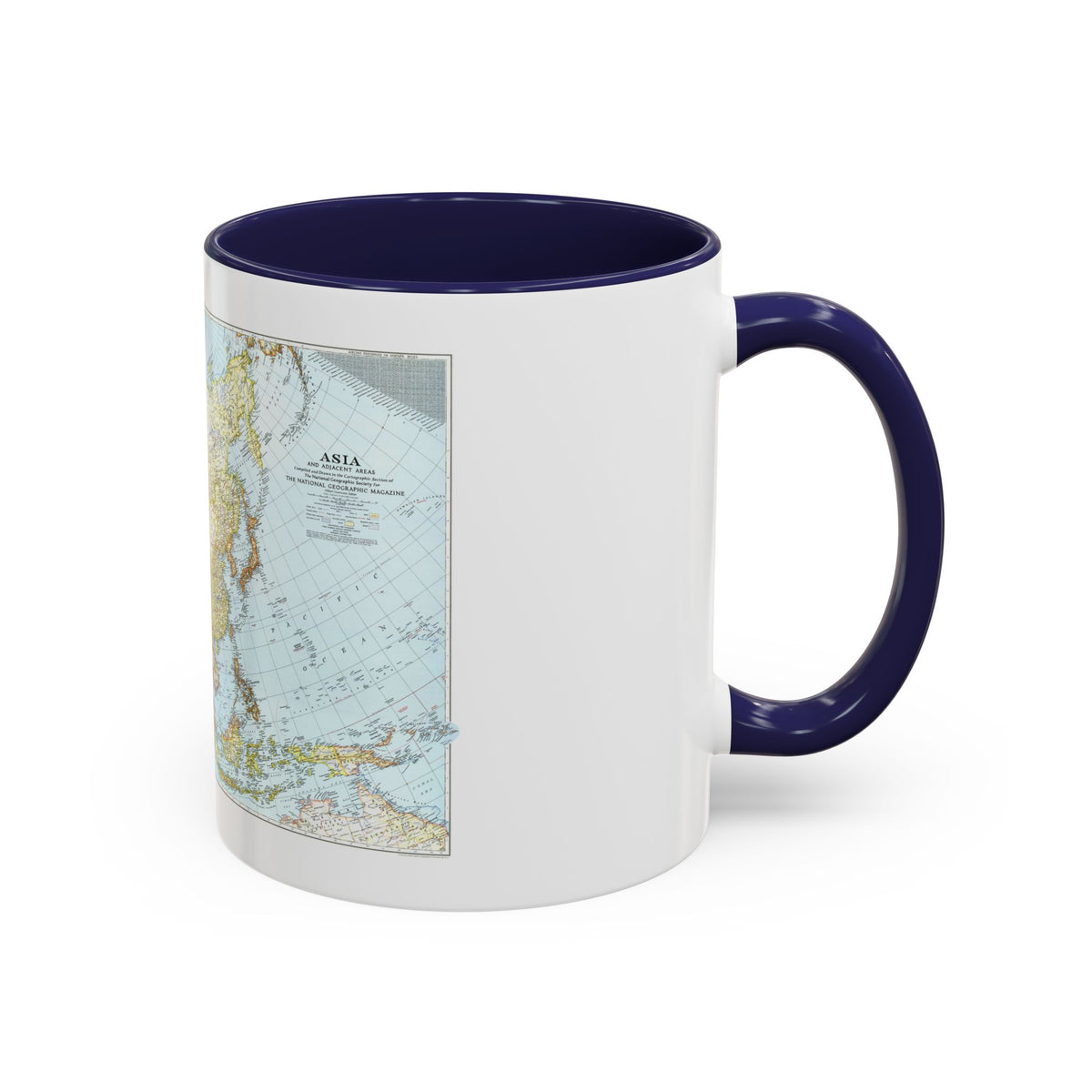 Asia and Adjacent Areas (1942) (Map) Accent Coffee Mug