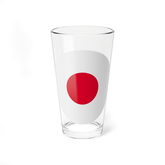 Japanese flag rounded (Japan) Pint Glass 16oz