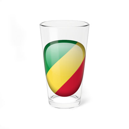 Flag orb Republic of the Congo (Congo) Pint Glass 16oz
