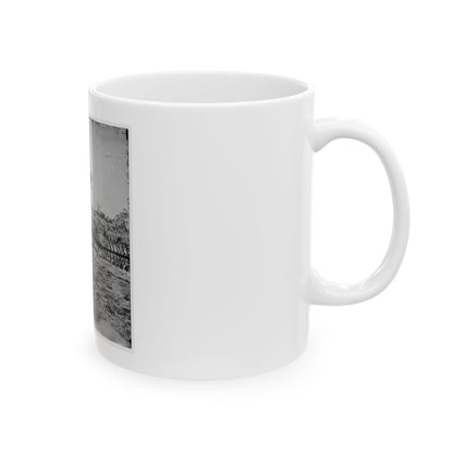 Atlanta, Georgia. Confederate Fortifications (Shown Is George N. Barnard, Photographer And His Dark Room) (U.S. Civil War) White Coffee Mug