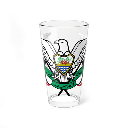 Coat of arms of Yemen Arab Republic 1974-1990 (Yemen) (Coat of Arms) Pint Glass 16oz