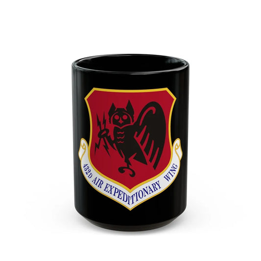 432d Air Expeditionary Wing (U.S. Air Force) Black Coffee Mug-15oz-Go Mug Yourself