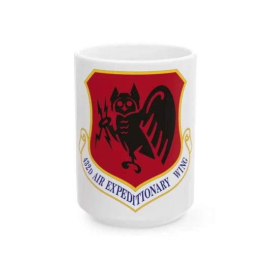 432d Air Expeditionary Wing (U.S. Air Force) White Coffee Mug 15oz - Go Mug Yourself