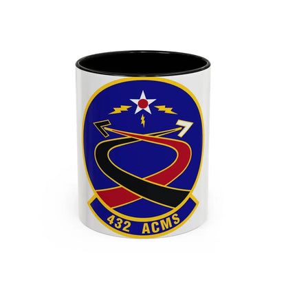 432d Aircraft Communications Maintenance Squadron (U.S. Air Force) Accent Coffee Mug 11oz Black - Go Mug Yourself