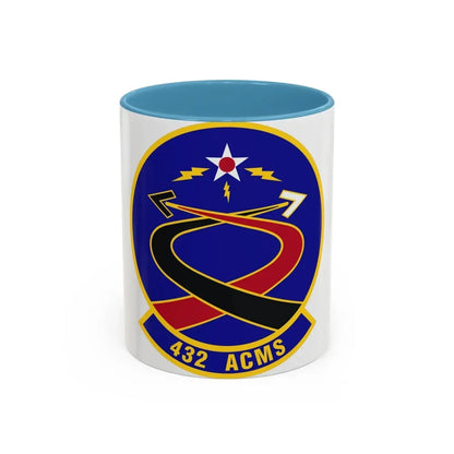 432d Aircraft Communications Maintenance Squadron (U.S. Air Force) Accent Coffee Mug 11oz Light Blue - Go Mug Yourself
