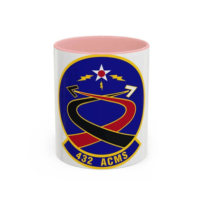 432d Aircraft Communications Maintenance Squadron (U.S. Air Force) Accent Coffee Mug 11oz Pink - Go Mug Yourself