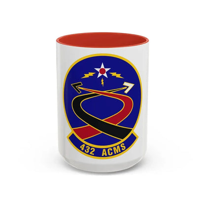 432d Aircraft Communications Maintenance Squadron (U.S. Air Force) Accent Coffee Mug 15oz Red - Go Mug Yourself