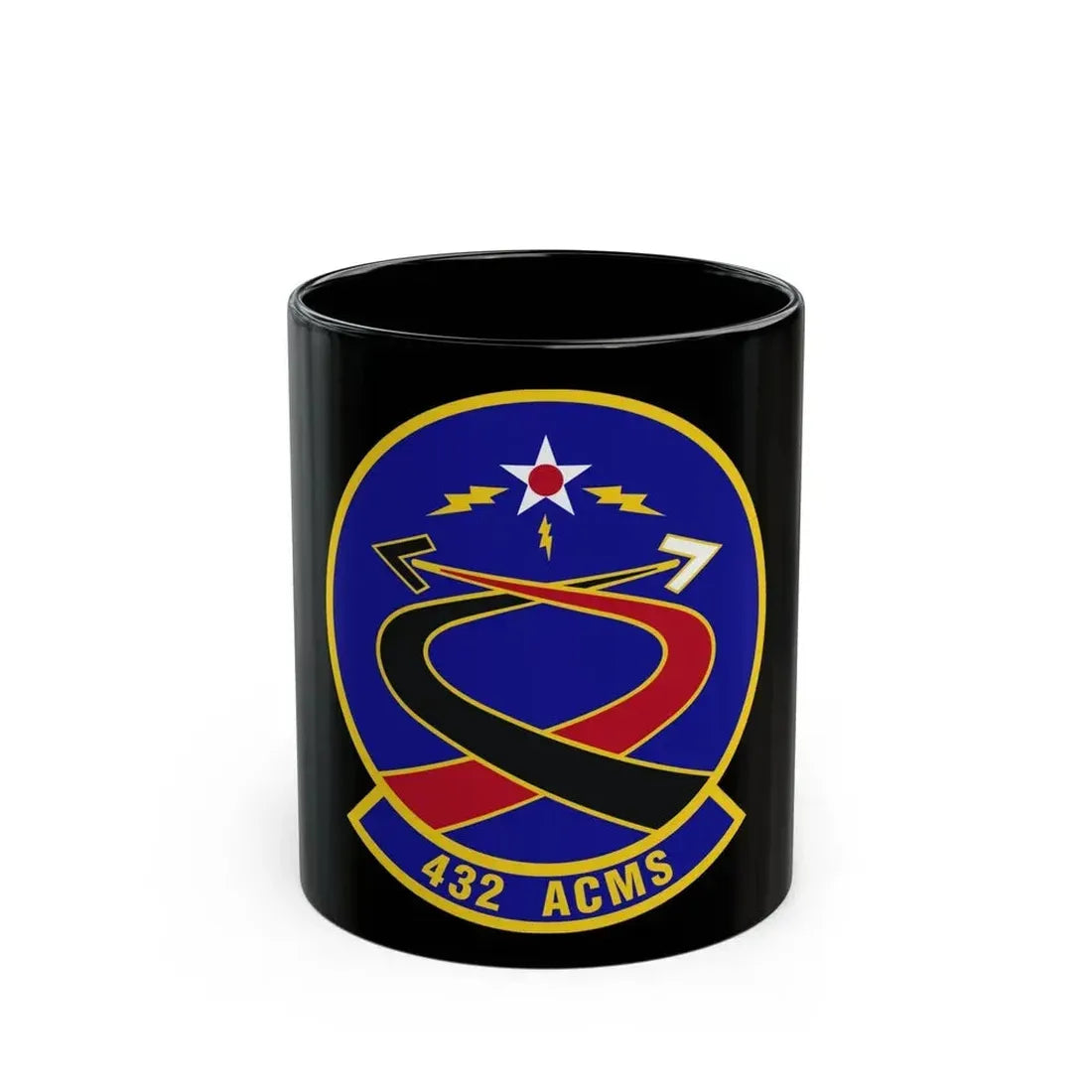 432d Aircraft Communications Maintenance Squadron (U.S. Air Force) Black Coffee Mug 11oz - Go Mug Yourself