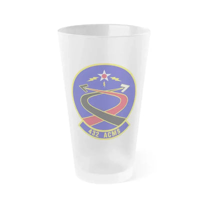432d Aircraft Communications Maintenance Squadron (U.S. Air Force) Frosted Pint Glass 16oz 16oz Frosted - Go Mug Yourself