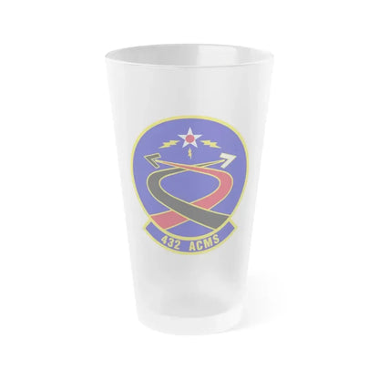 432d Aircraft Communications Maintenance Squadron (U.S. Air Force) Frosted Pint Glass 16oz 16oz Frosted - Go Mug Yourself