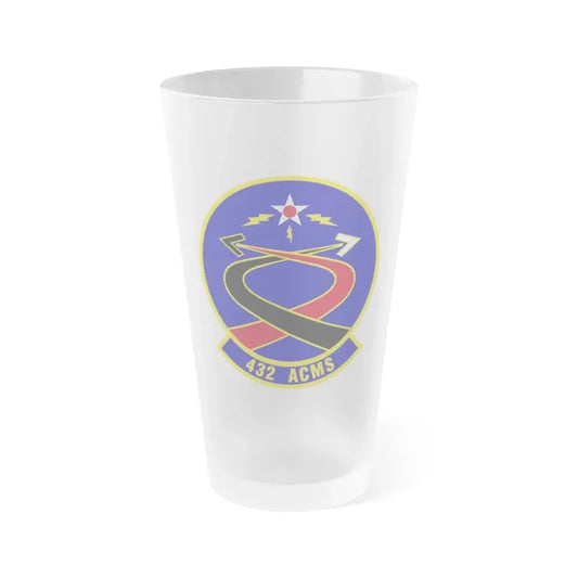 432d Aircraft Communications Maintenance Squadron (U.S. Air Force) Frosted Pint Glass 16oz 16oz Frosted - Go Mug Yourself