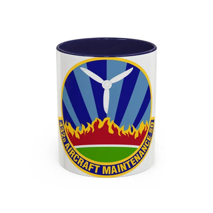 432d Aircraft Maintenance Squadron (U.S. Air Force) Accent Coffee Mug 11oz Navy - Go Mug Yourself