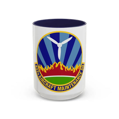 432d Aircraft Maintenance Squadron (U.S. Air Force) Accent Coffee Mug 15oz Navy - Go Mug Yourself