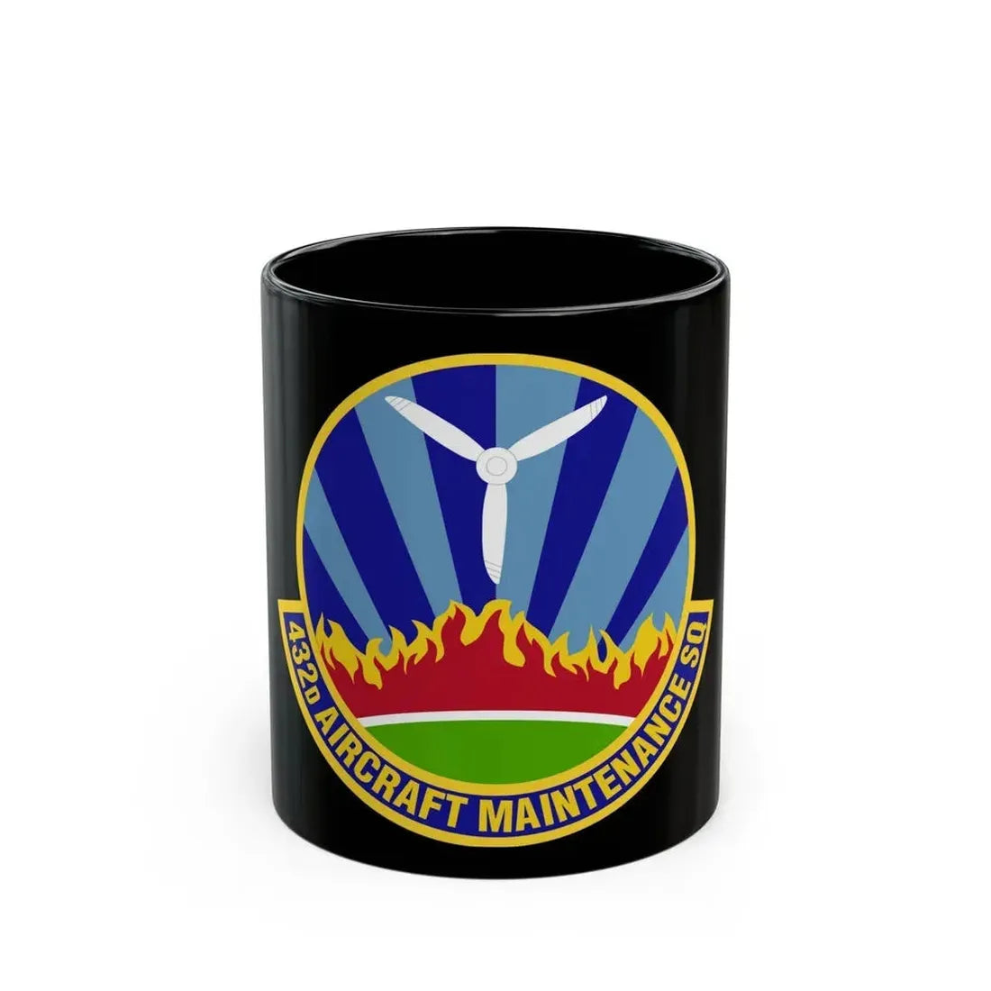 432d Aircraft Maintenance Squadron (U.S. Air Force) Black Coffee Mug 11oz - Go Mug Yourself