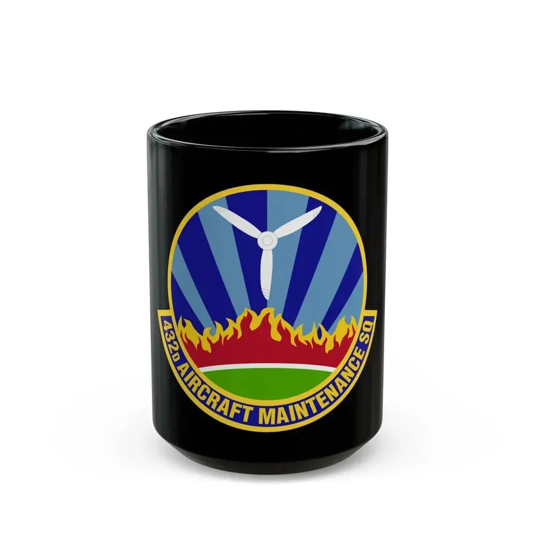 432d Aircraft Maintenance Squadron (U.S. Air Force) Black Coffee Mug 15oz - Go Mug Yourself