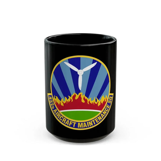 432d Aircraft Maintenance Squadron (U.S. Air Force) Black Coffee Mug 15oz - Go Mug Yourself