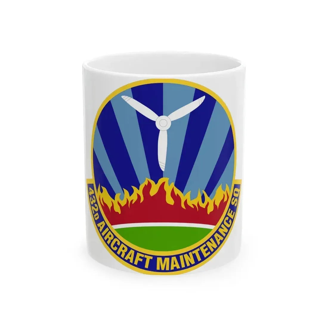 432d Aircraft Maintenance Squadron (U.S. Air Force) White Coffee Mug 11oz - Go Mug Yourself
