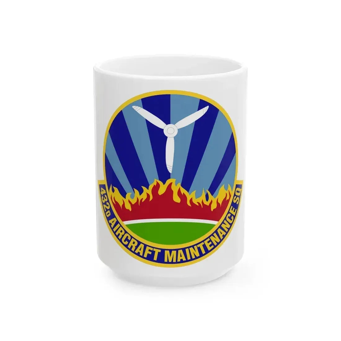 432d Aircraft Maintenance Squadron (U.S. Air Force) White Coffee Mug 15oz - Go Mug Yourself