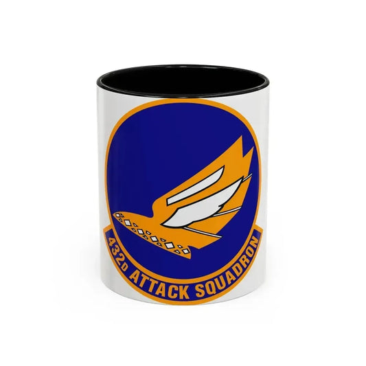 432d Attack Squadron (U.S. Air Force) Accent Coffee Mug 11oz Black - Go Mug Yourself