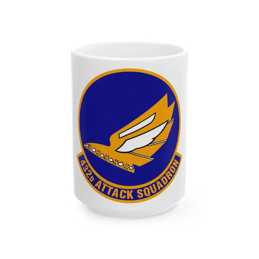432d Attack Squadron (U.S. Air Force) White Coffee Mug 15oz - Go Mug Yourself