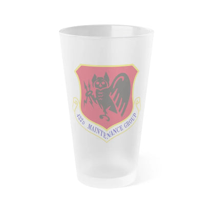 432d Maintenance Group (U.S. Air Force) Frosted Pint Glass 16oz-16oz-Frosted-Go Mug Yourself