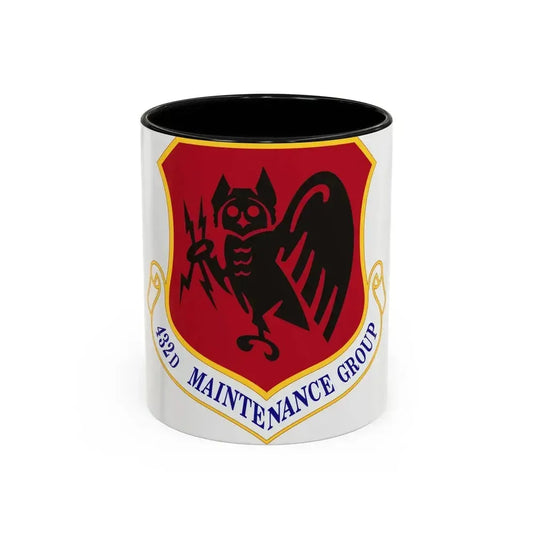 432d Maintenance Group (U.S. Air Force) Accent Coffee Mug 11oz Black - Go Mug Yourself