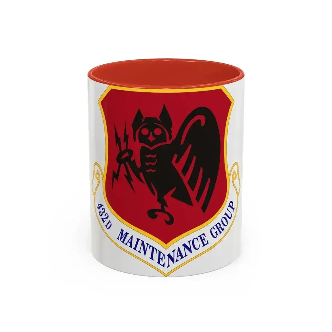 432d Maintenance Group (U.S. Air Force) Accent Coffee Mug 11oz Red - Go Mug Yourself