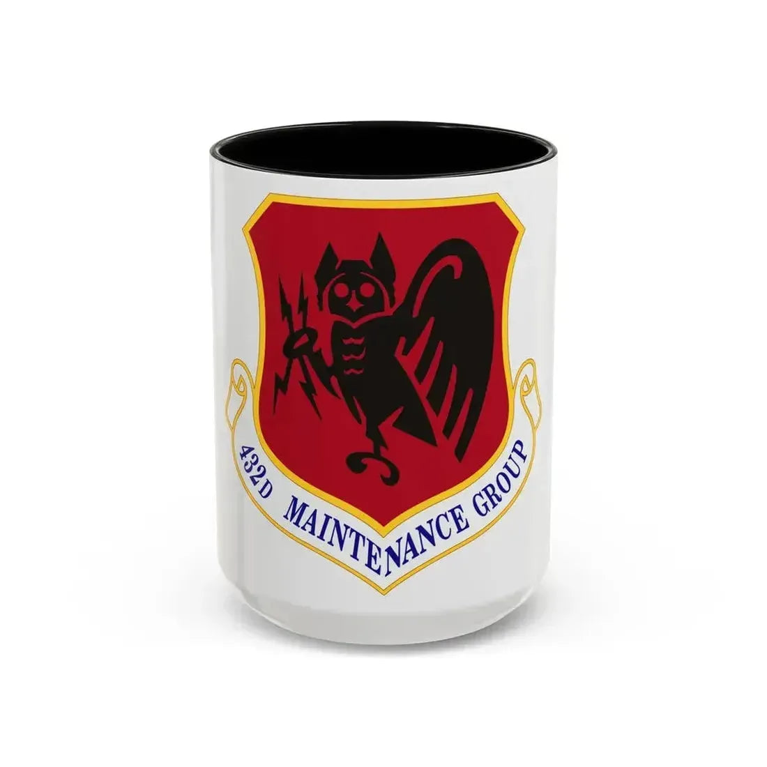 432d Maintenance Group (U.S. Air Force) Accent Coffee Mug 15oz Black - Go Mug Yourself