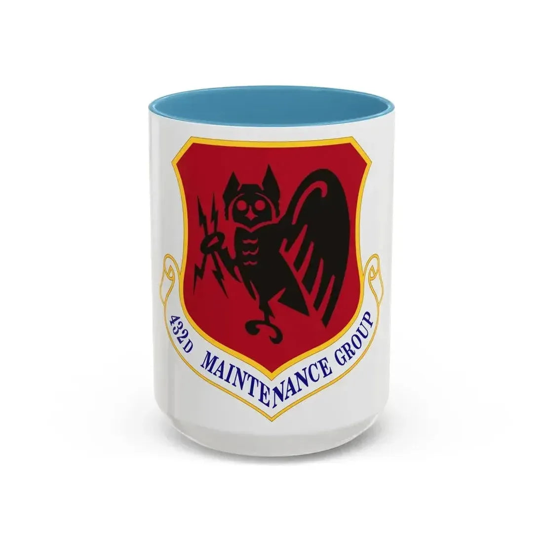 432d Maintenance Group (U.S. Air Force) Accent Coffee Mug 15oz Light Blue - Go Mug Yourself