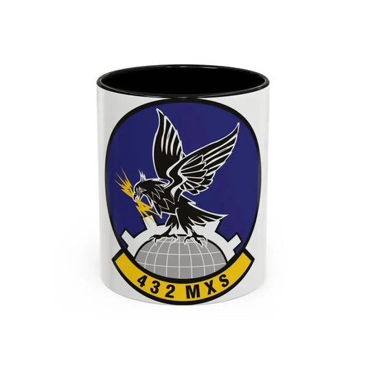 432d Maintenance Squadron (U.S. Air Force) Accent Coffee Mug 11oz Black - Go Mug Yourself