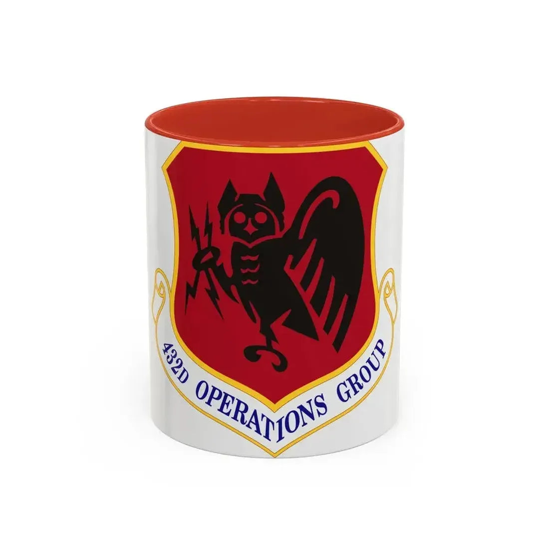 432d Operations Group (U.S. Air Force) Accent Coffee Mug 11oz Red - Go Mug Yourself