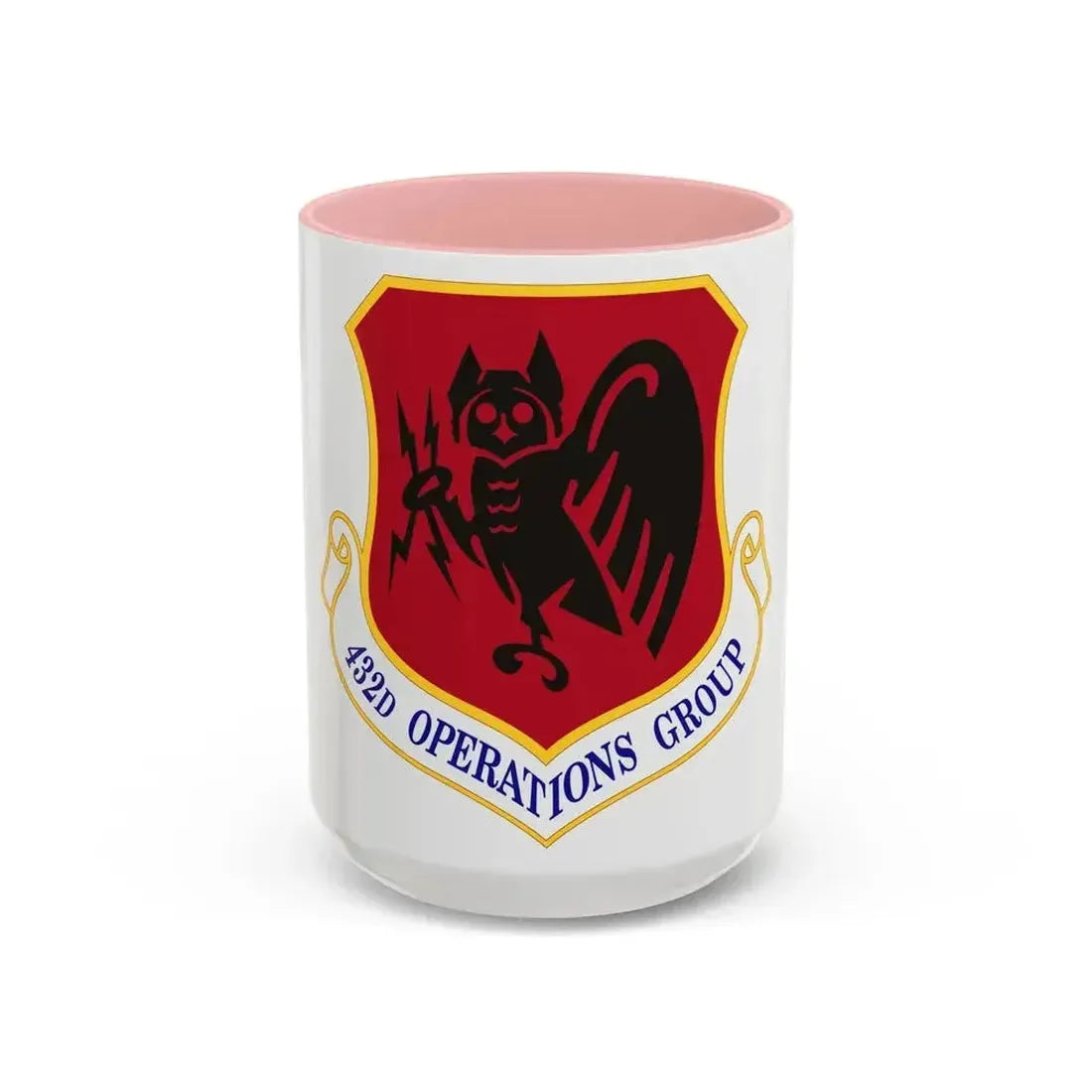 432d Operations Group (U.S. Air Force) Accent Coffee Mug 15oz Pink - Go Mug Yourself