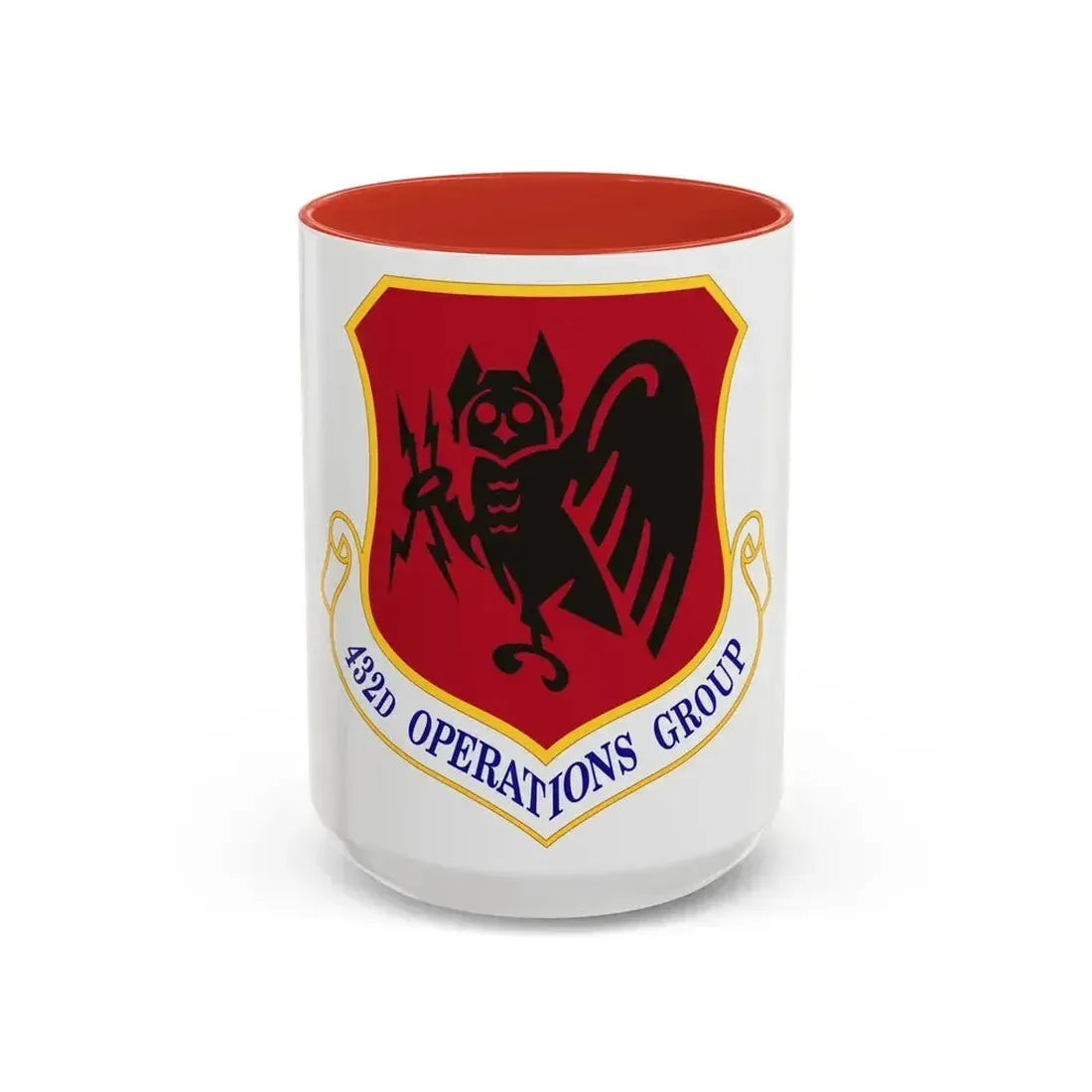 432d Operations Group (U.S. Air Force) Accent Coffee Mug 15oz Red - Go Mug Yourself