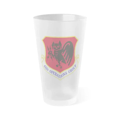 432d Operations Group (U.S. Air Force) Frosted Pint Glass 16oz 16oz Frosted - Go Mug Yourself