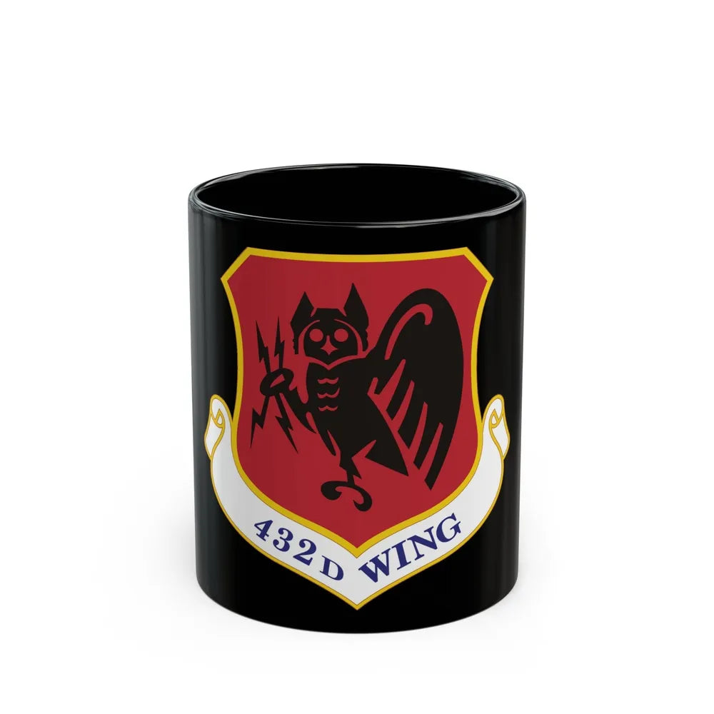 432d Wing (U.S. Air Force) Black Coffee Mug-11oz-Go Mug Yourself