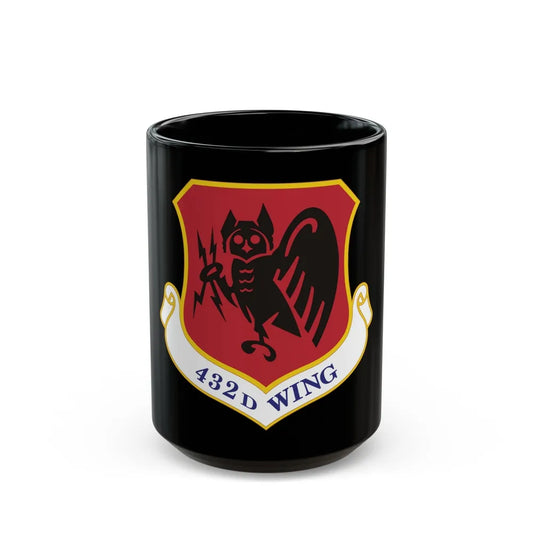 432d Wing (U.S. Air Force) Black Coffee Mug-15oz-Go Mug Yourself