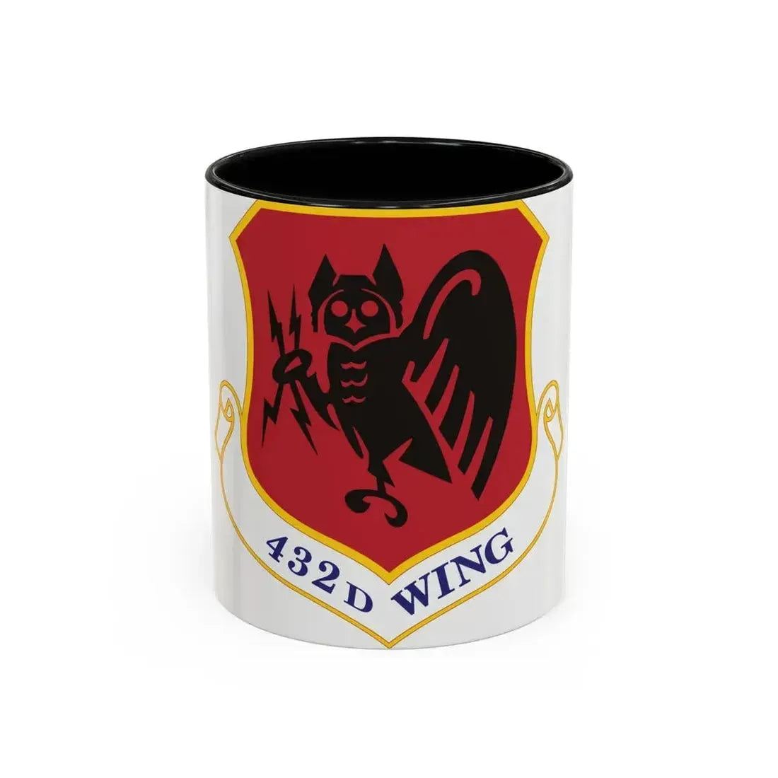 432d Wing (U.S. Air Force) Accent Coffee Mug 11oz Black - Go Mug Yourself
