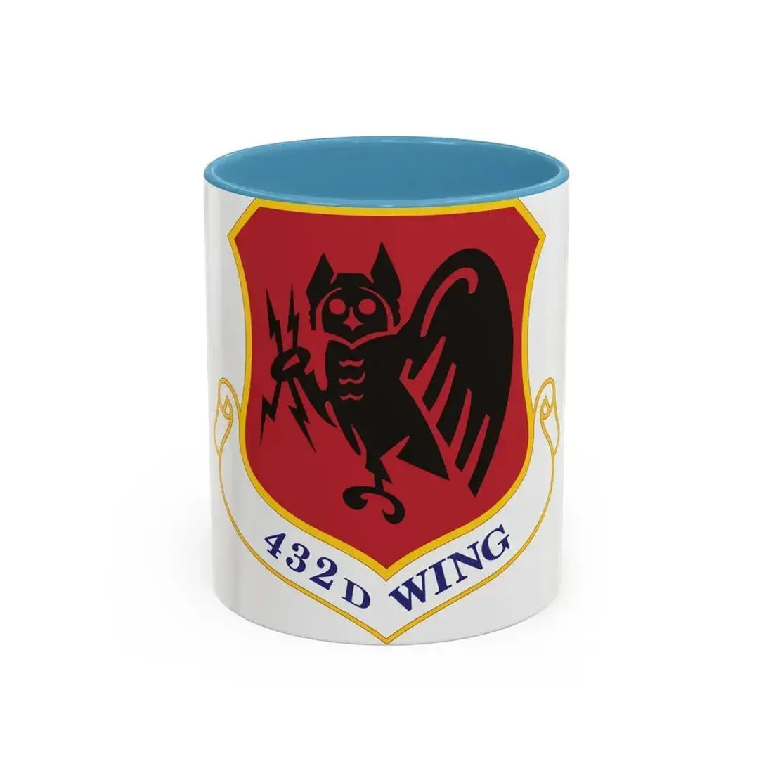 432d Wing (U.S. Air Force) Accent Coffee Mug 11oz Light Blue - Go Mug Yourself