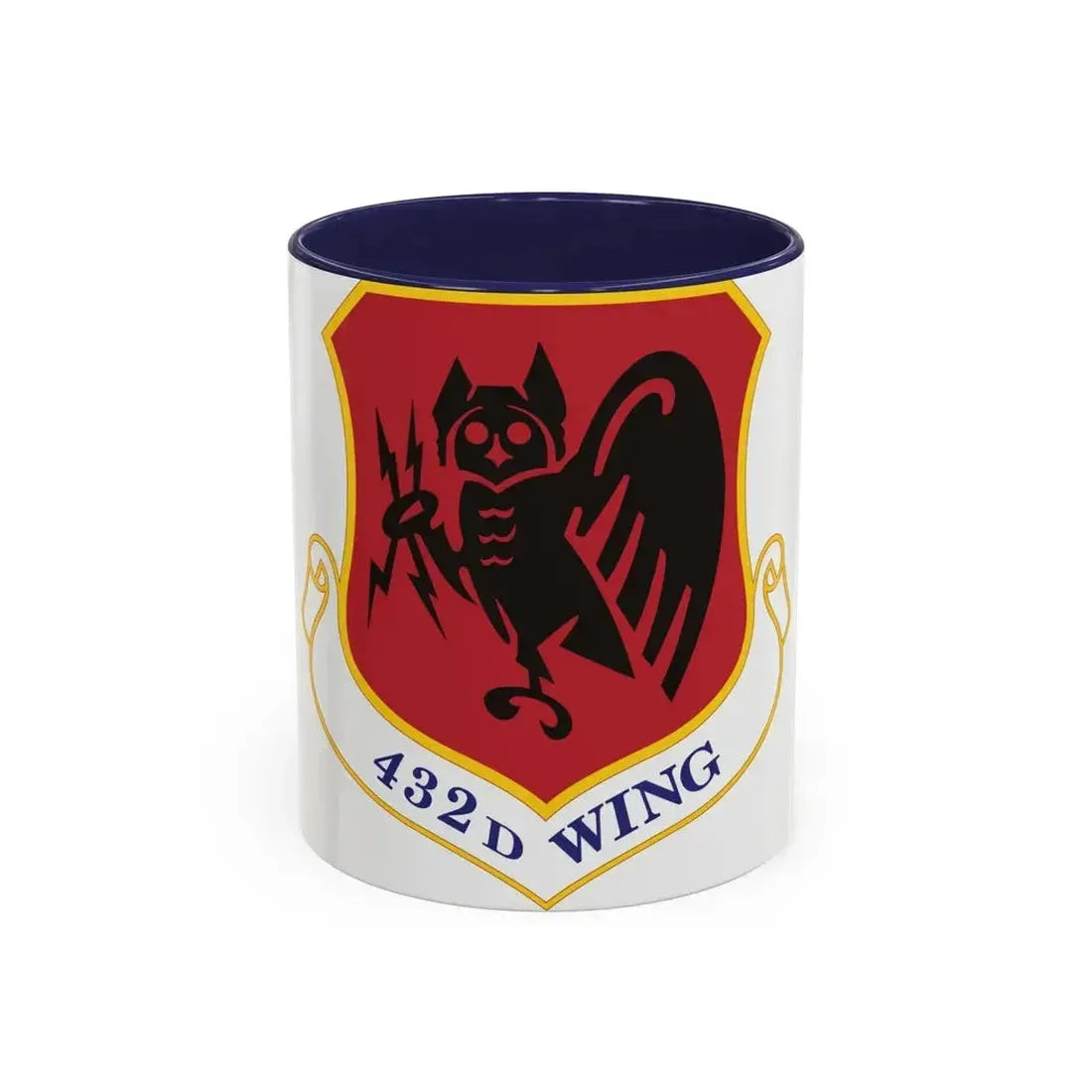 432d Wing (U.S. Air Force) Accent Coffee Mug 11oz Navy - Go Mug Yourself