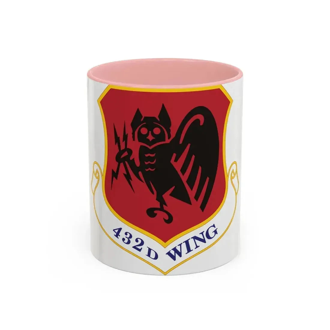 432d Wing (U.S. Air Force) Accent Coffee Mug 11oz Pink - Go Mug Yourself