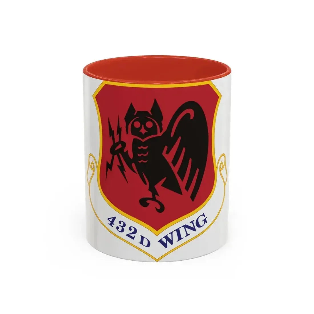 432d Wing (U.S. Air Force) Accent Coffee Mug 11oz Red - Go Mug Yourself