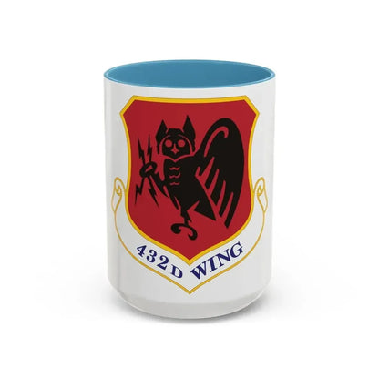 432d Wing (U.S. Air Force) Accent Coffee Mug 15oz Light Blue - Go Mug Yourself