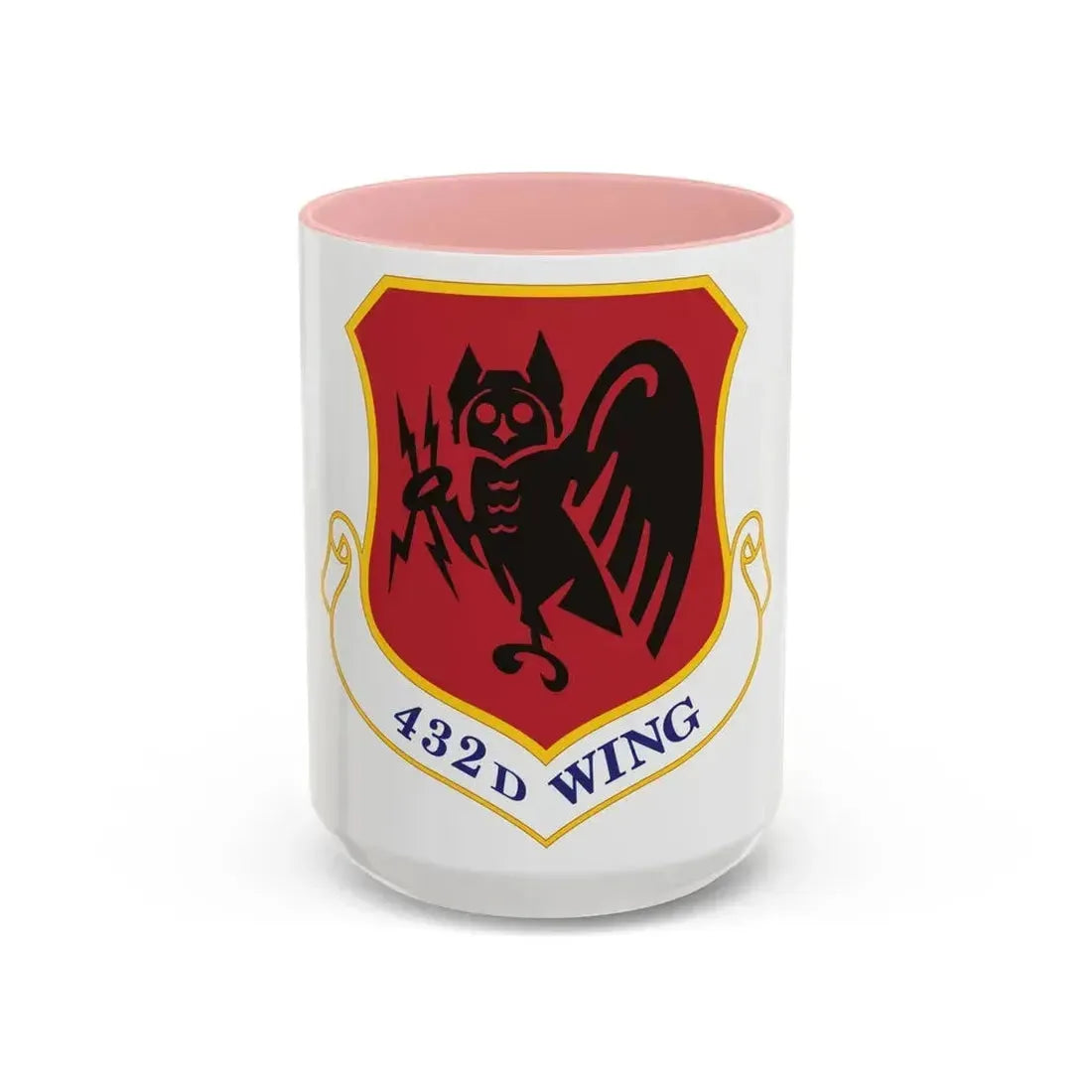 432d Wing (U.S. Air Force) Accent Coffee Mug 15oz Pink - Go Mug Yourself