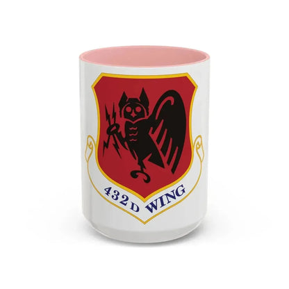 432d Wing (U.S. Air Force) Accent Coffee Mug 15oz Pink - Go Mug Yourself
