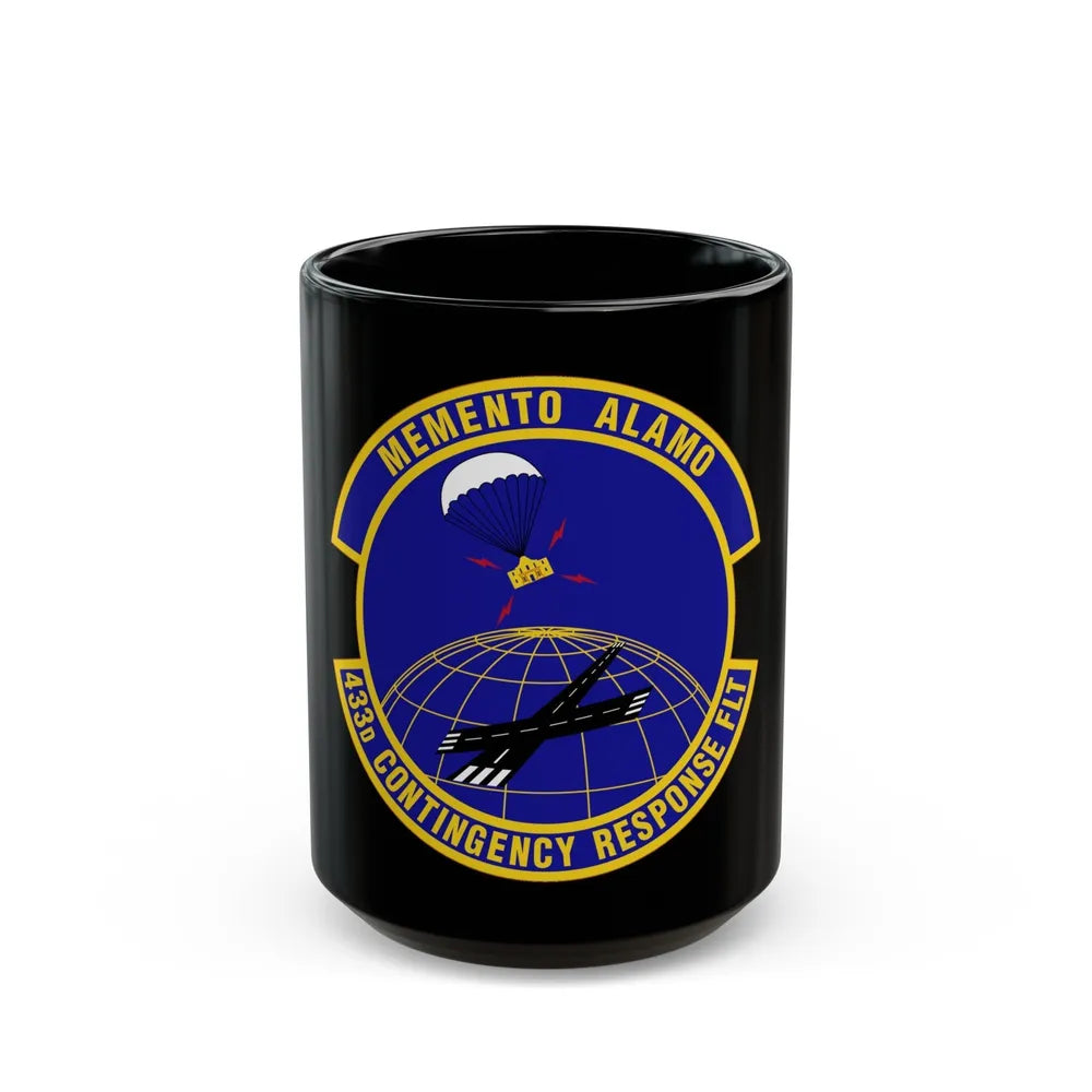 433 Contingency Response Flight AFRC (U.S. Air Force) Black Coffee Mug-15oz-Go Mug Yourself