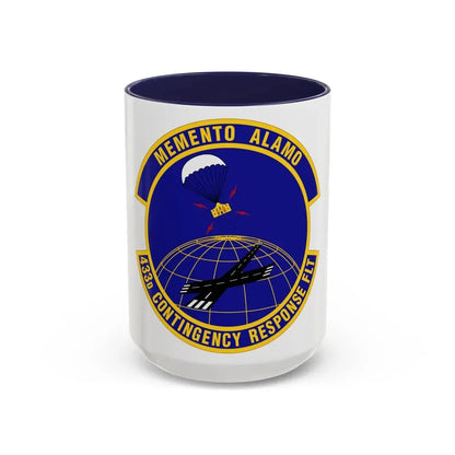 433 Contingency Response Flight AFRC (U.S. Air Force) Accent Coffee Mug 15oz Navy - Go Mug Yourself