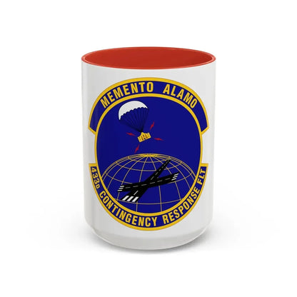433 Contingency Response Flight AFRC (U.S. Air Force) Accent Coffee Mug 15oz Red - Go Mug Yourself