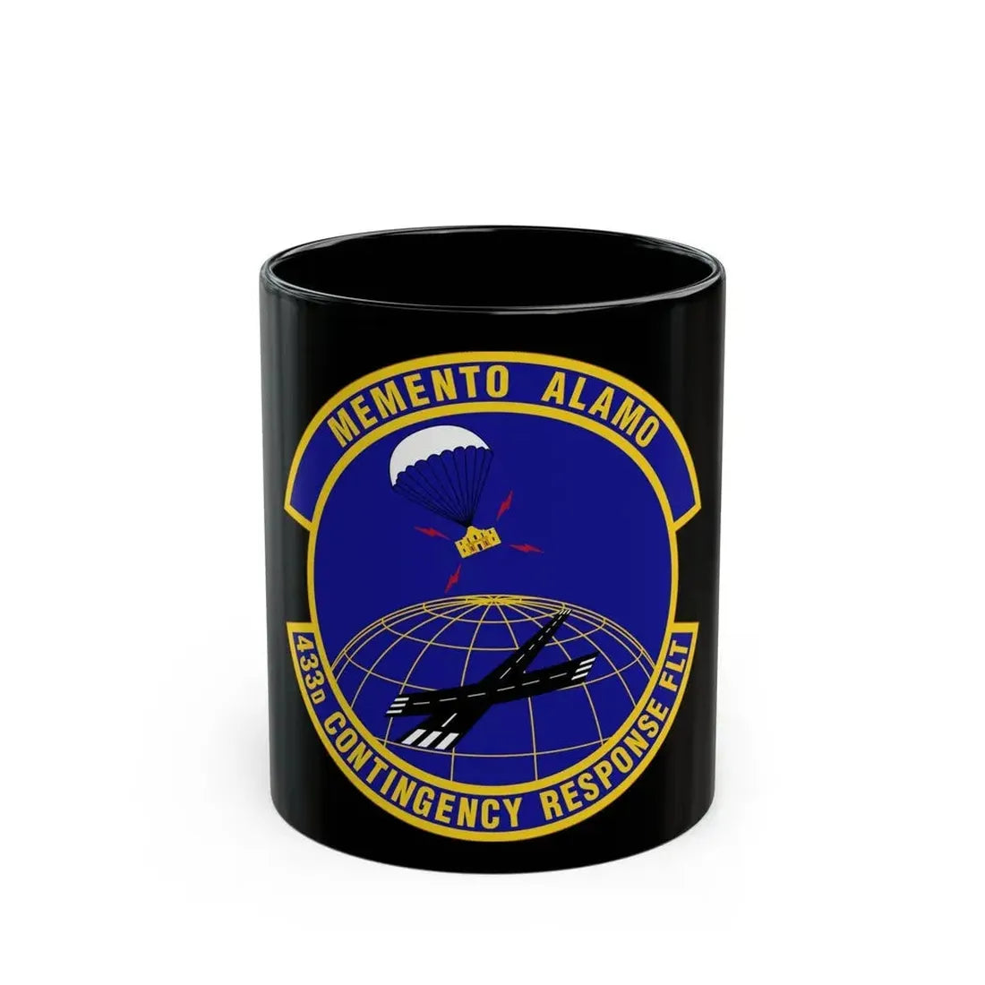 433 Contingency Response Flight AFRC (U.S. Air Force) Black Coffee Mug 11oz - Go Mug Yourself