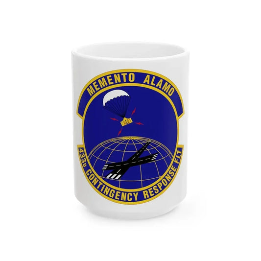 433 Contingency Response Flight AFRC (U.S. Air Force) White Coffee Mug 15oz - Go Mug Yourself