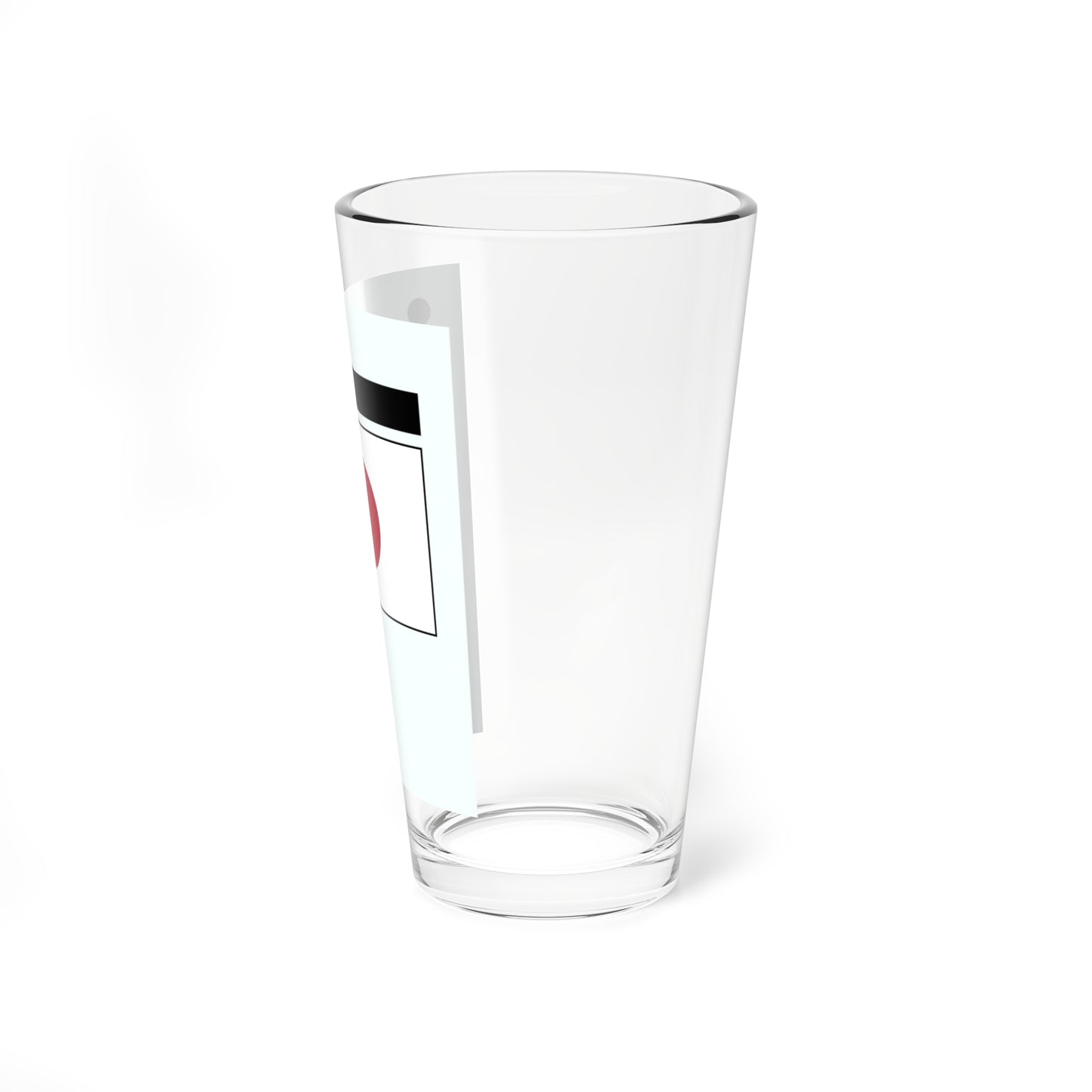 Japan mourning flag (Japan) Pint Glass 16oz